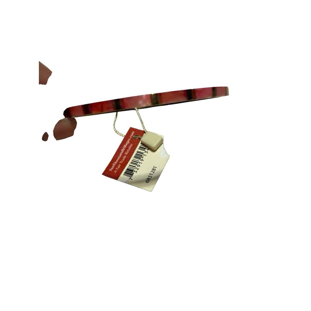 Ten Thousand Villages Brass Bollywood Bangle Pink New